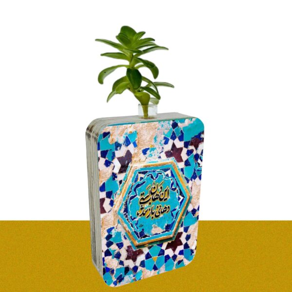 گلدان چوبی