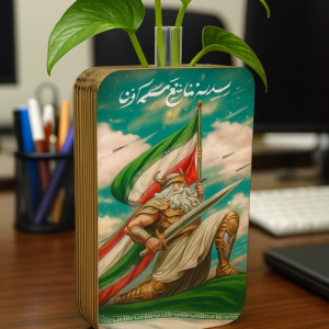 گلدان چوبی