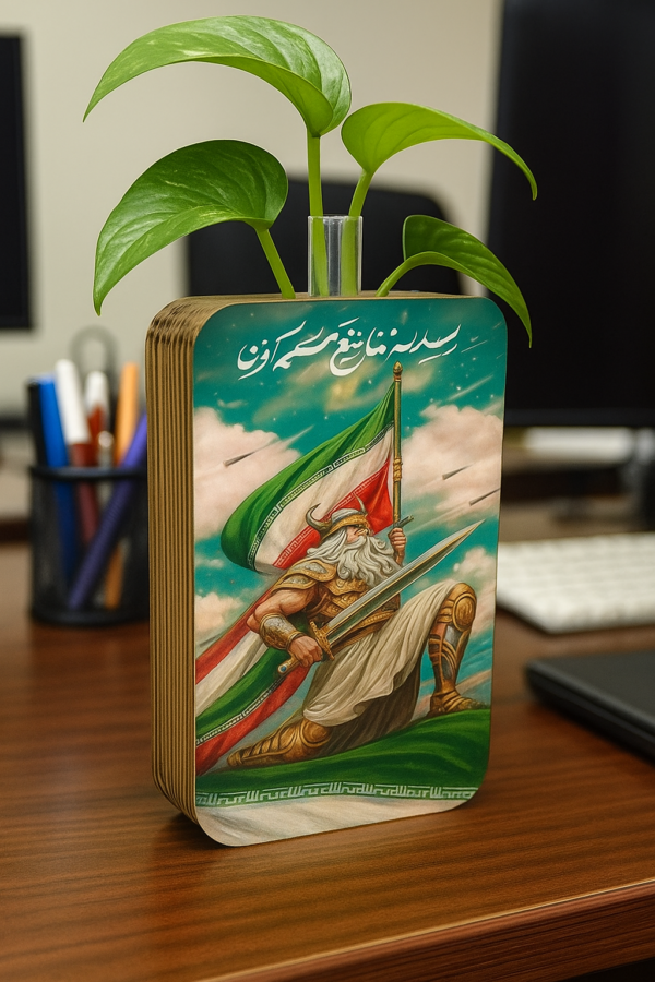 گلدان چوبی