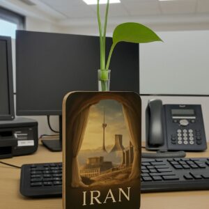 گلدان چوبی