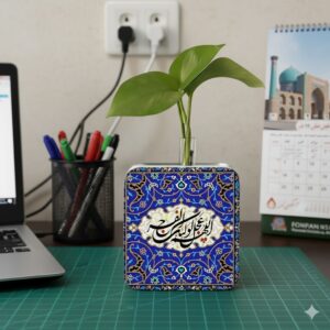 گلدان چوبی