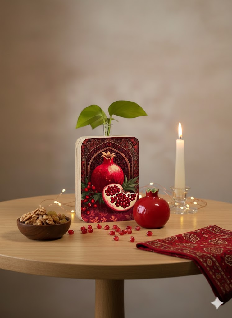گلدان چوبی